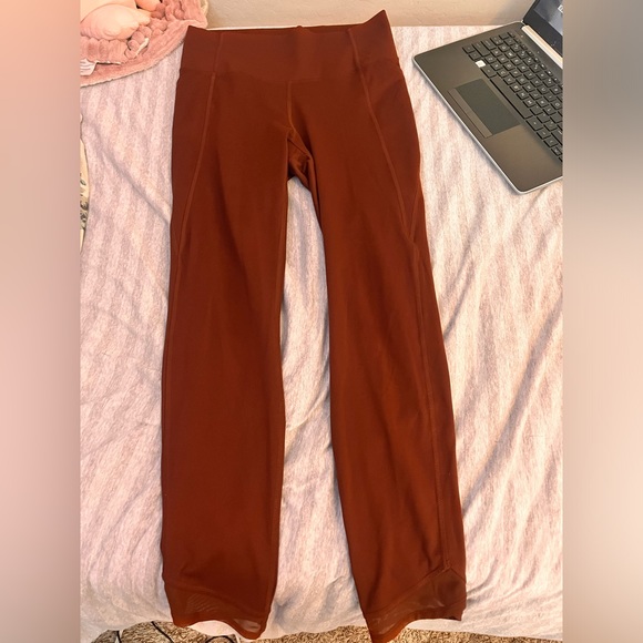 Burnt Orange Athletic Leggings - Picture 1 of 3